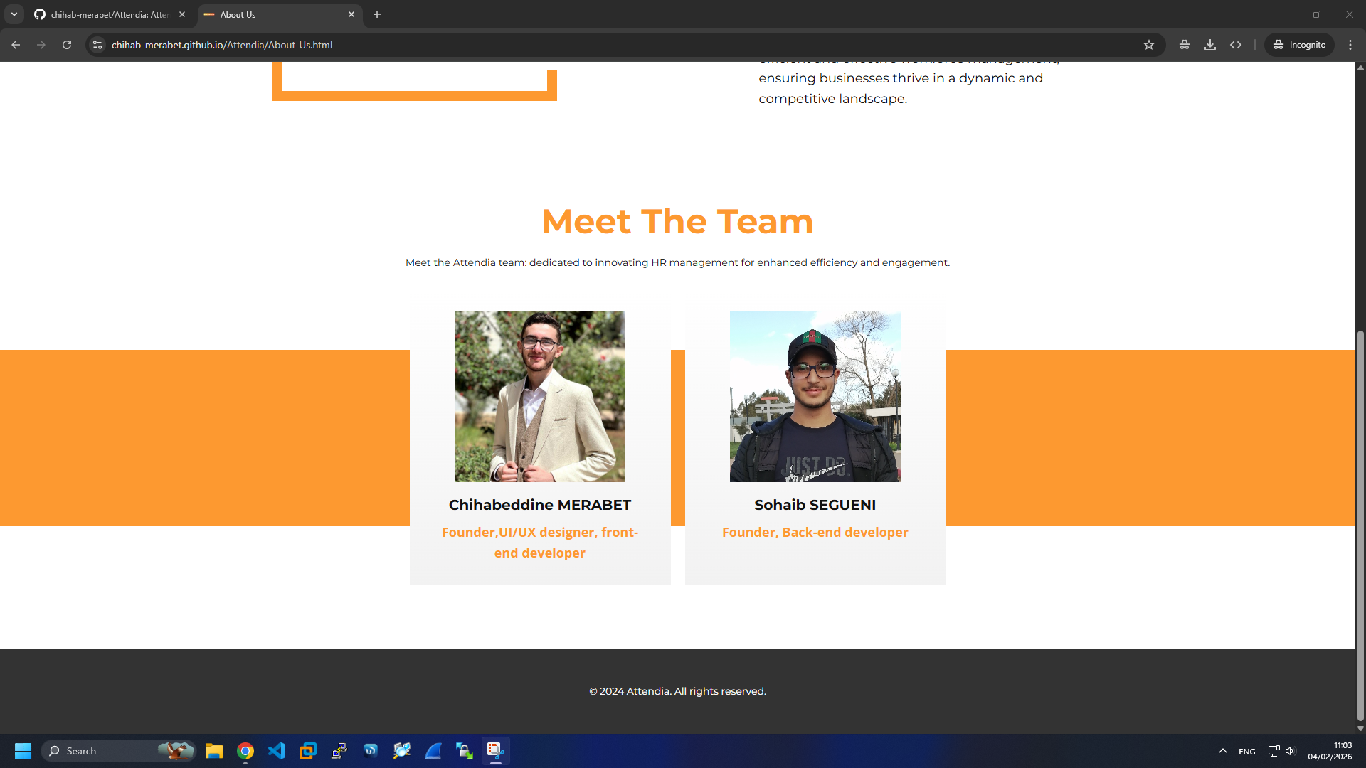 Attendia Meet The Team Page